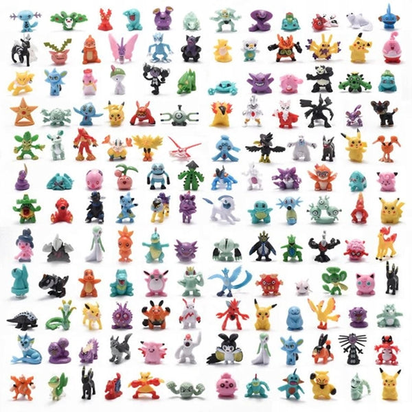 Pokemon Mini Figures Set Pikachu Action Figures Collectible Anime Toys
