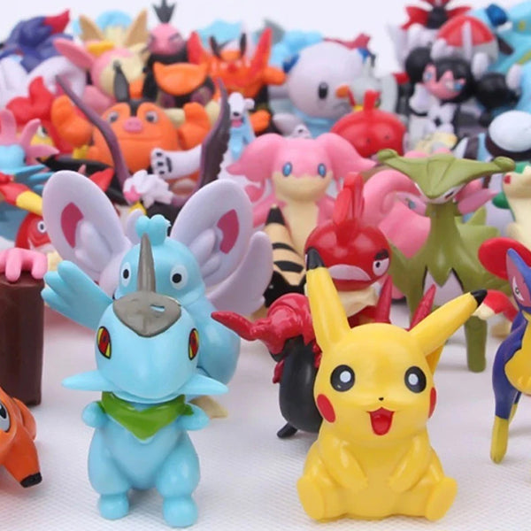Pokemon Mini Figures Set Pikachu Action Figures Collectible Anime Toys