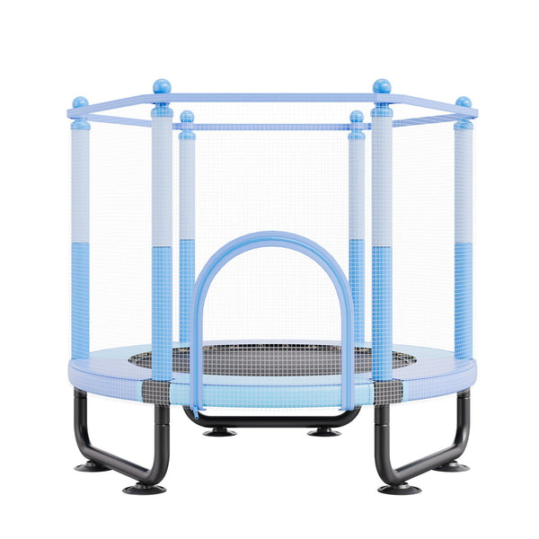 60in Kids Trampoline, 5FT Indoor Outdoor Trampoline, Mini Toddler